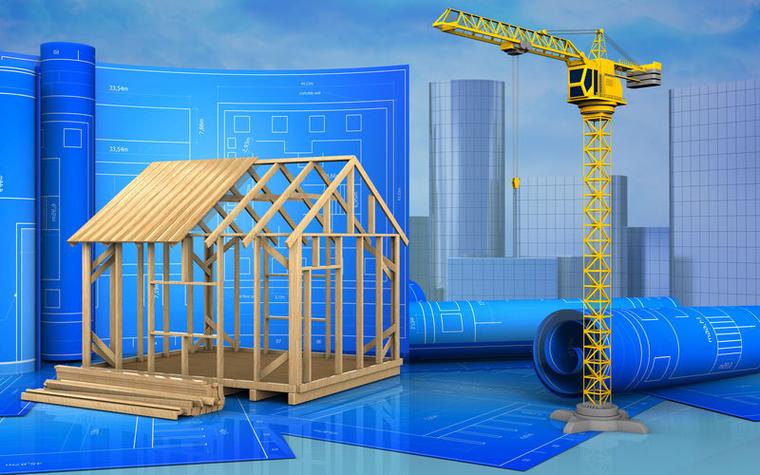 现代的房屋建筑设计模型